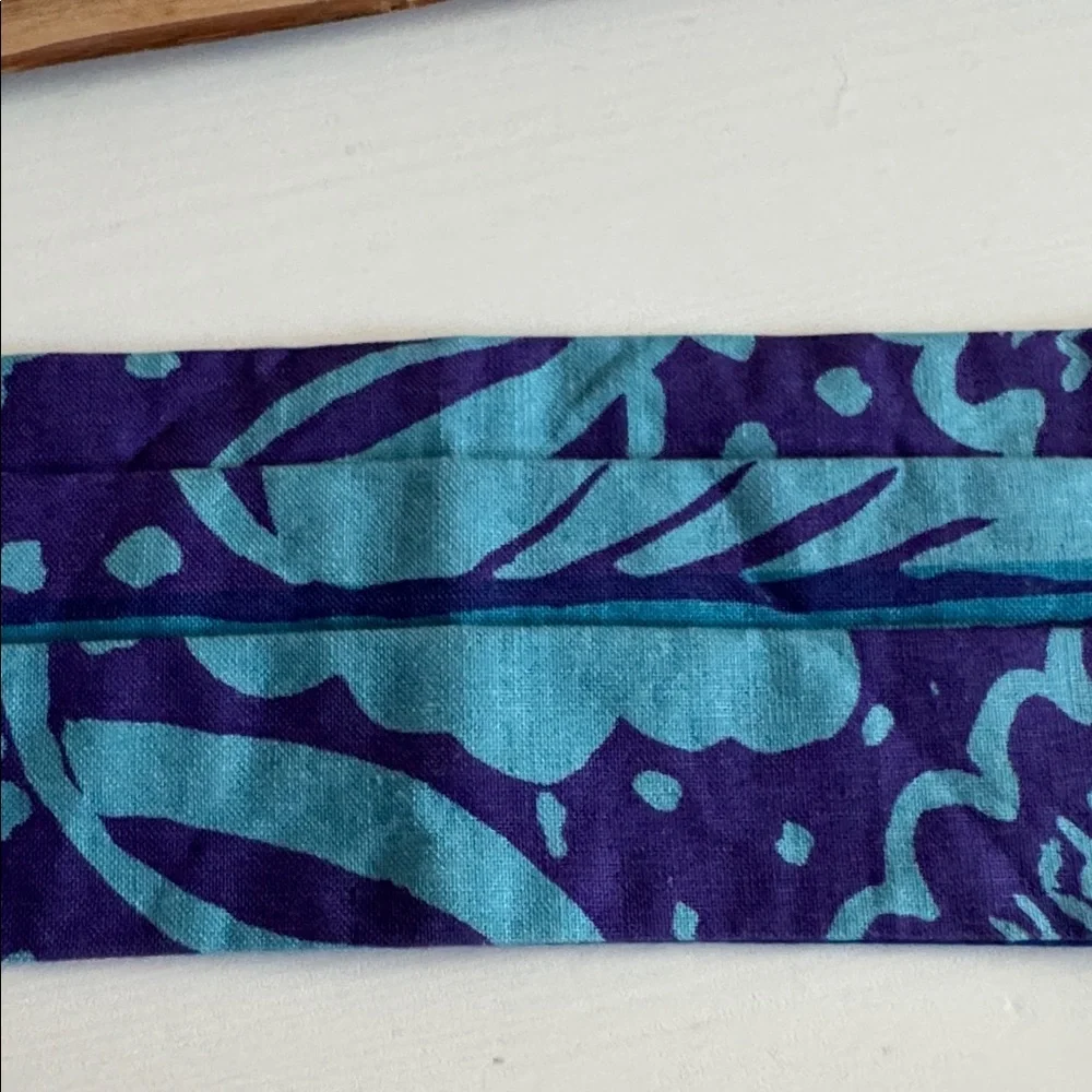 Marimekko Blue and Purple Patterned Adult Face Mask